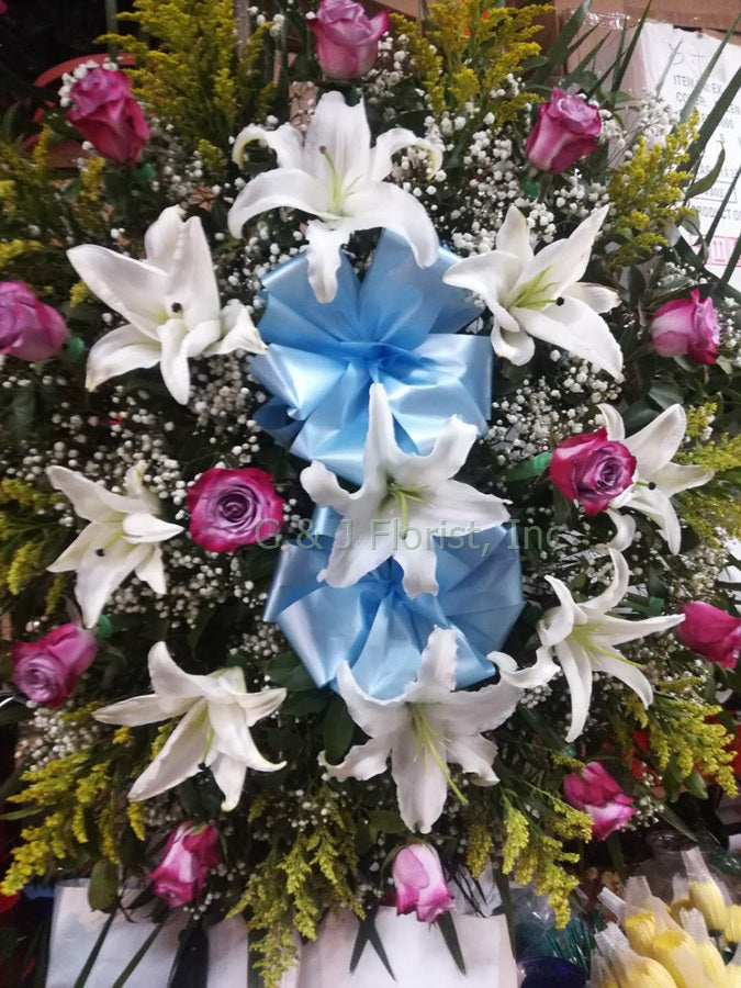 Funeral Floral Wreath 040 - G & J Florist