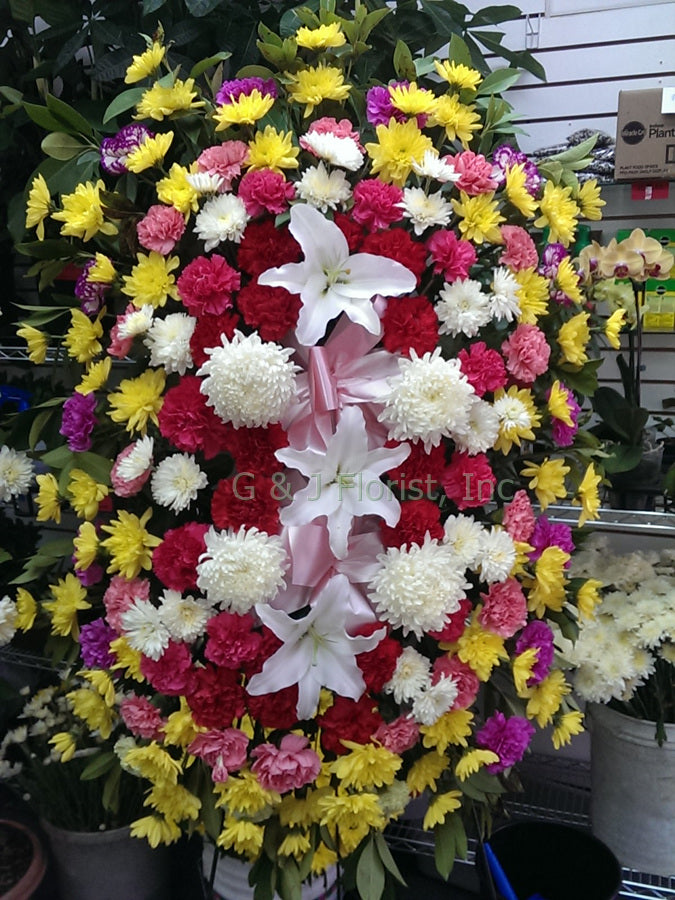 Funeral Floral Wreath 019 - G & J Florist