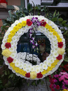 Funeral Floral Wreath 022 - G & J Florist