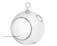 4.5-in. Clear Plastic Terrarium Globes - G & J Florist