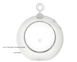 4.5-in. Clear Plastic Terrarium Globes - G & J Florist