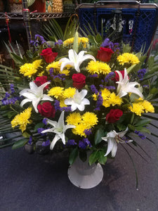 Funeral Floor Baskets 002 /  BASKET#YSWL-1 - G & J Florist